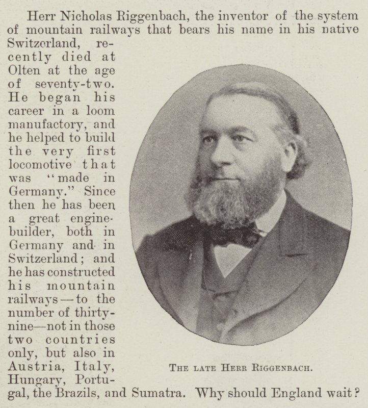 Merhum Herr Riggenbach by English Photographer