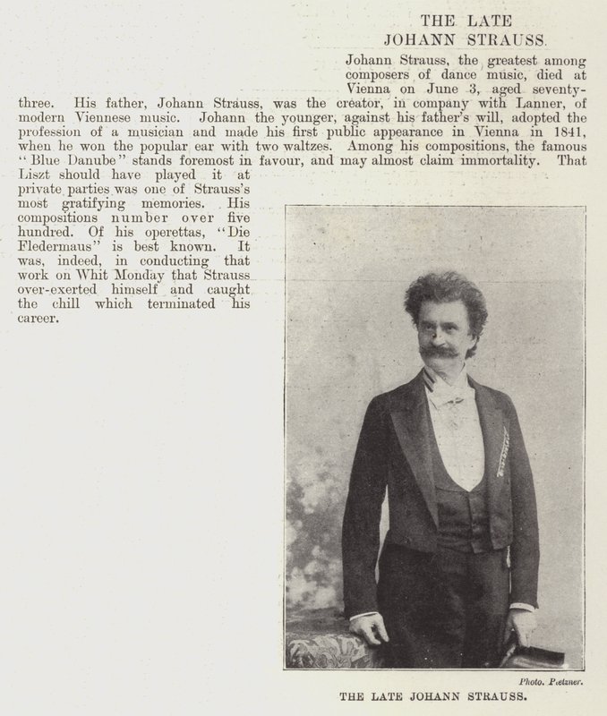 merhum Johann Strauss by English Photographer