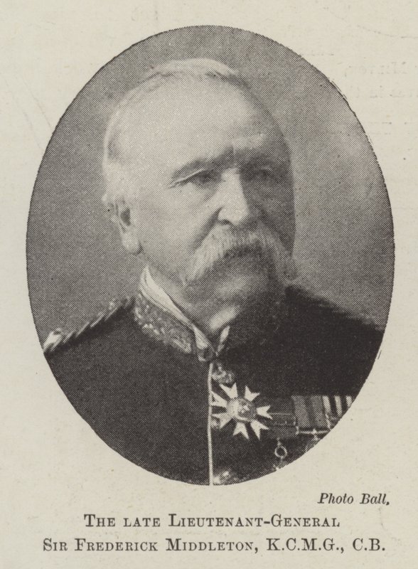 Rahmetli Korgeneral Sir Frederick Middleton, KCMG, CB by English Photographer