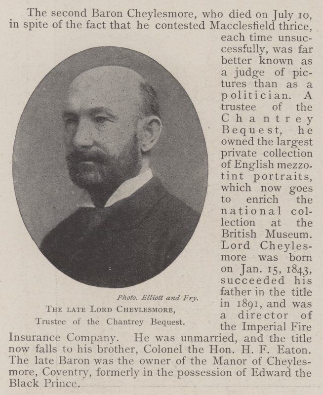 Rahmetli Lord Cheylesmore, Chantrey Mirasının Vekili by English Photographer