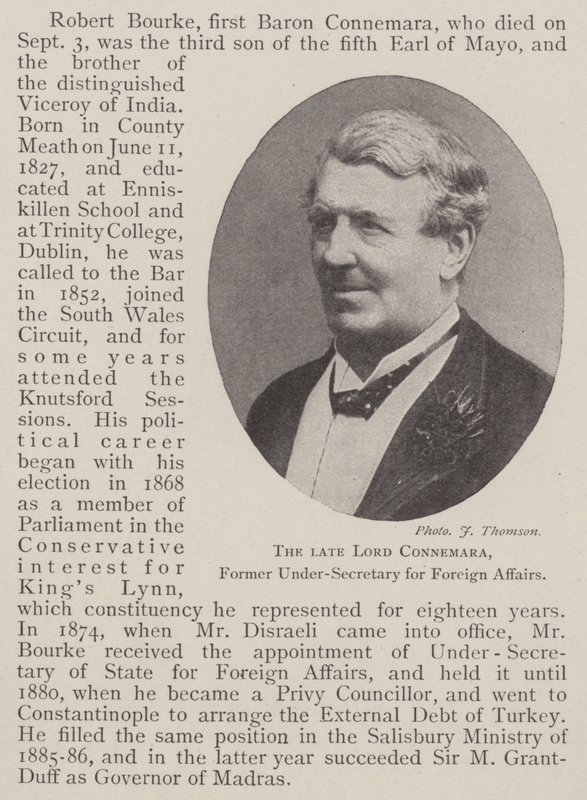 Lord Connemara, Dışişleri Eski Müsteşarı by English Photographer