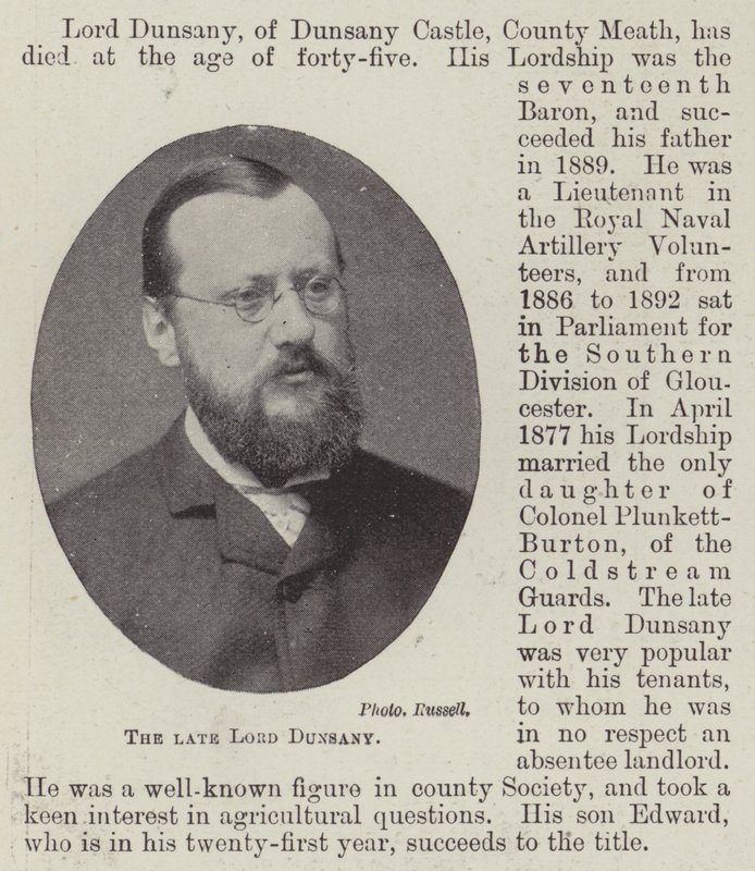 Merhum Lord Dunsany by English Photographer