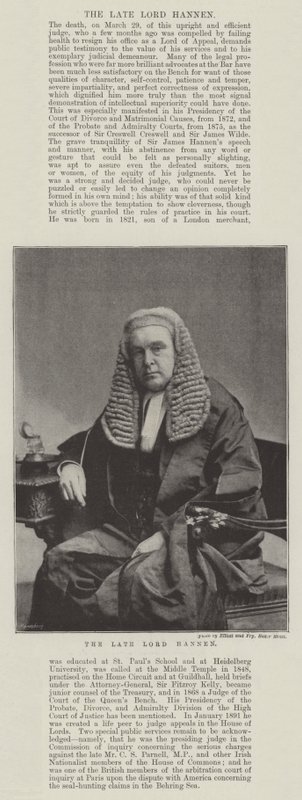 merhum Lord Hannen by English Photographer