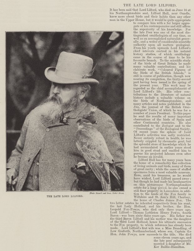 Merhum Lord Lilford by English Photographer