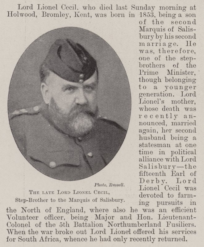 Merhum Lord Lionel Cecil, Salisbury Markisinin Üvey Kardeşi by English Photographer