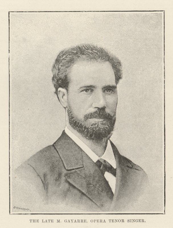 Rahmetli M Gayarre, Opera Tenor Şarkıcısı by English Photographer