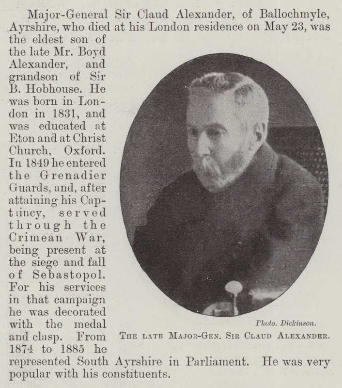 Merhum Tümgeneral Sir Claud Alexander by English Photographer