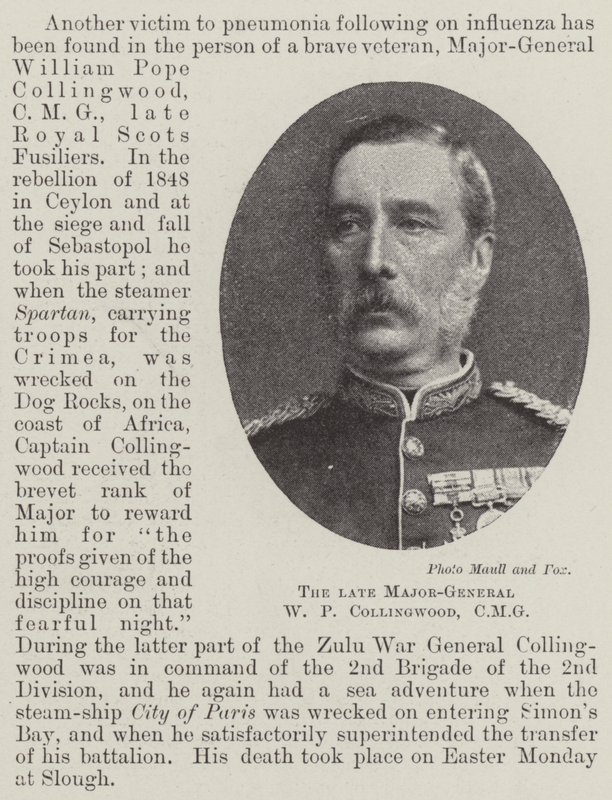 Merhum Tümgeneral WP Collingwood, CMG by English Photographer