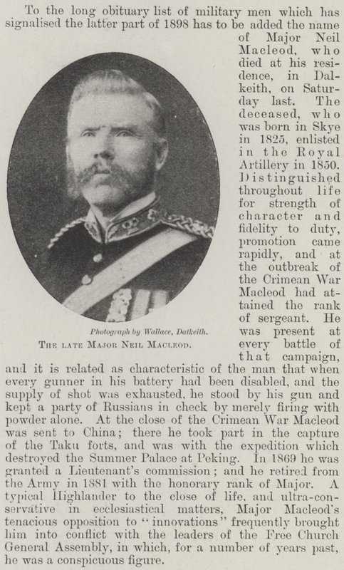 Merhum Binbaşı Neil Macleod by English Photographer