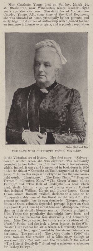 Merhum Bayan Charlotte Yonge, Romancı by English Photographer