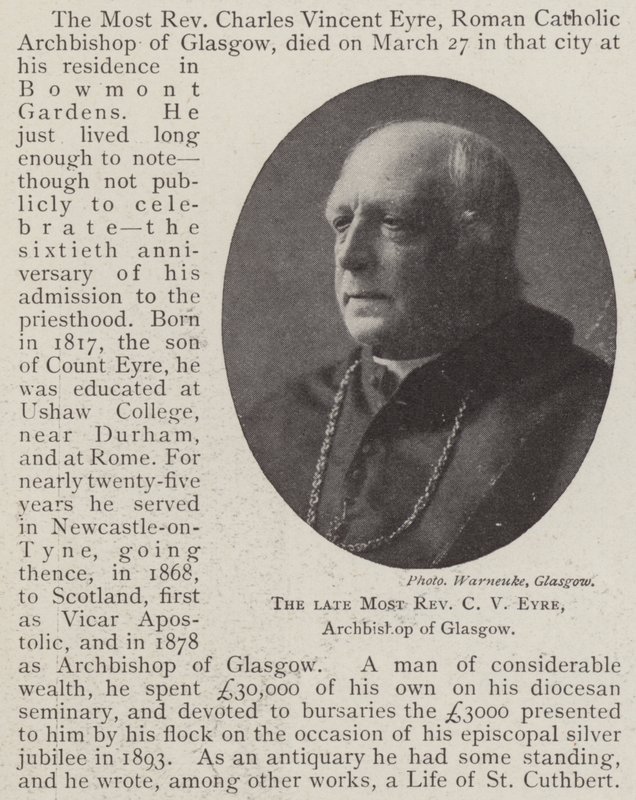 Geç En Muhterem CV Eyre, Glasgow Başpiskoposu by English Photographer