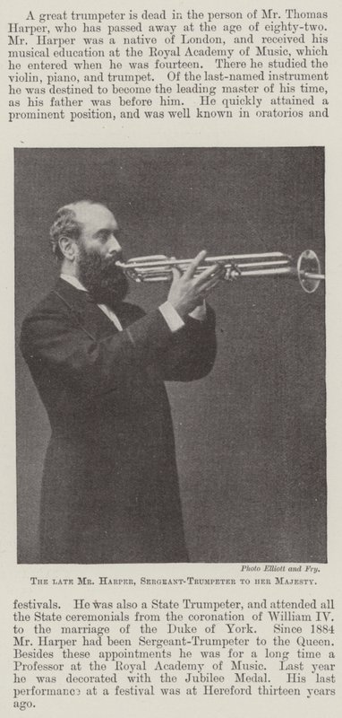 Merhum Bay Harper, Çavuş Trompetçi Majestelerine by English Photographer