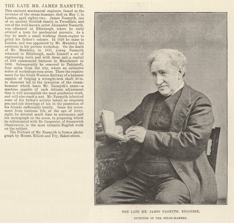 Merhum Bay James Nasmyth, Mühendis, Buhar Çekicinin Mucidi by English Photographer