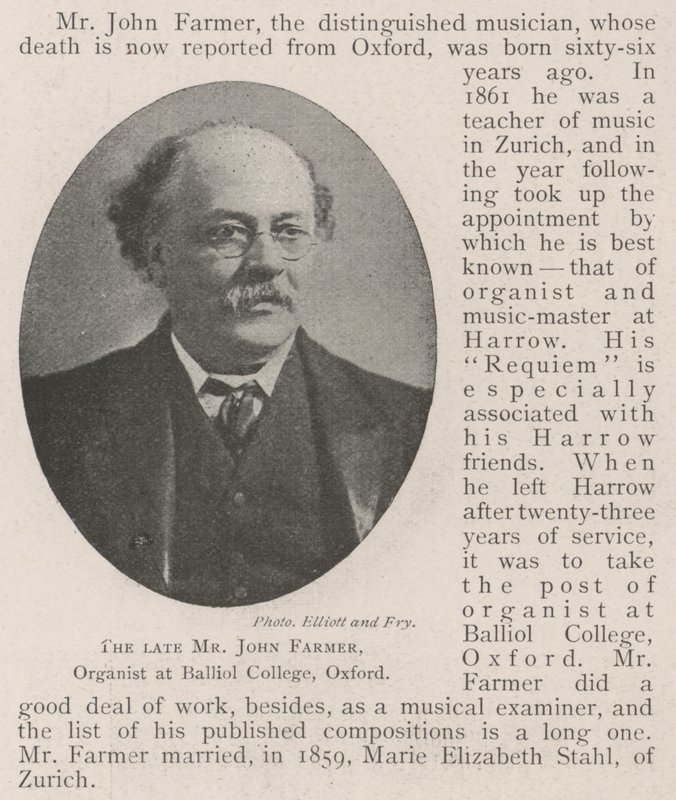 Merhum Bay John Farmer, Balliol College, Oxford