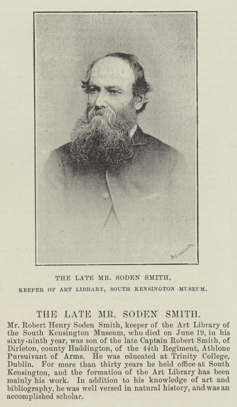 Merhum Bay Soden Smith, Sanat Kütüphanesi Koruyucusu, South Kensington Müzesi by English Photographer