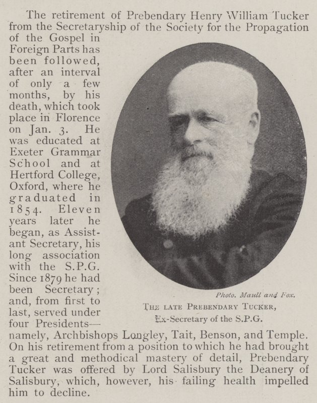 Rahmetli Prebendary Tucker, SPG Eski Sekreteri by English Photographer