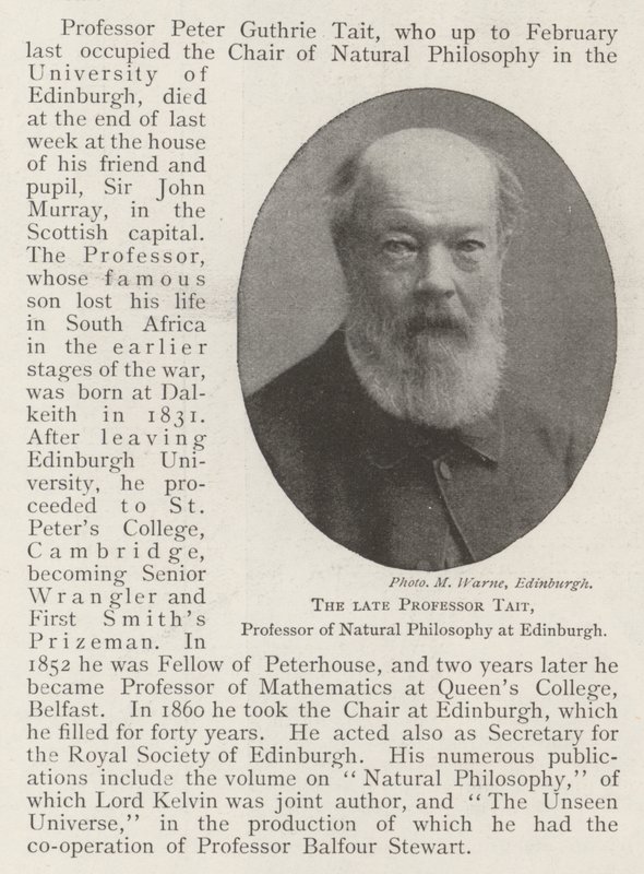 Rahmetli Profesör Tait, Edinburgh