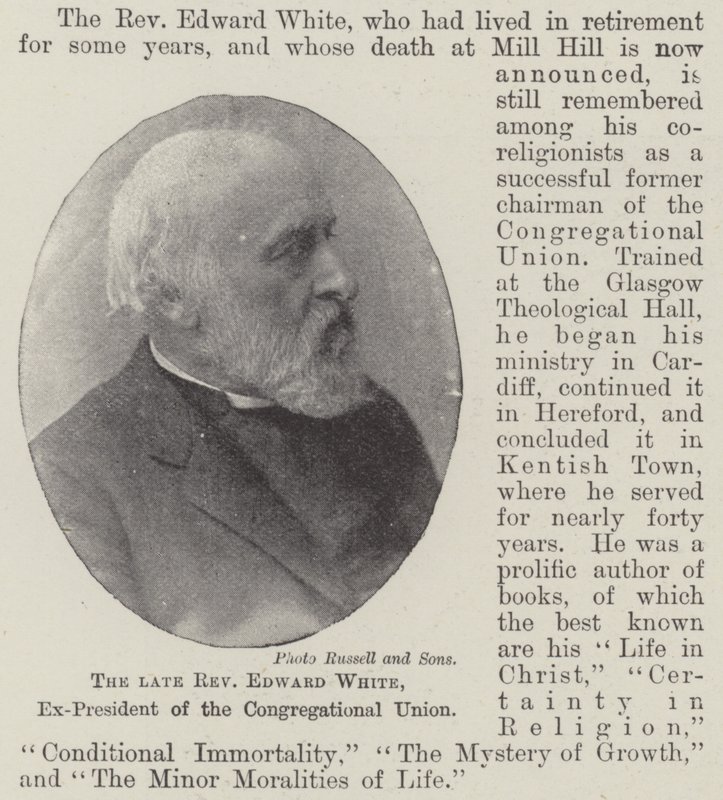 Merhum Peder Edward White, Cemaat Birliği Eski Başkanı by English Photographer