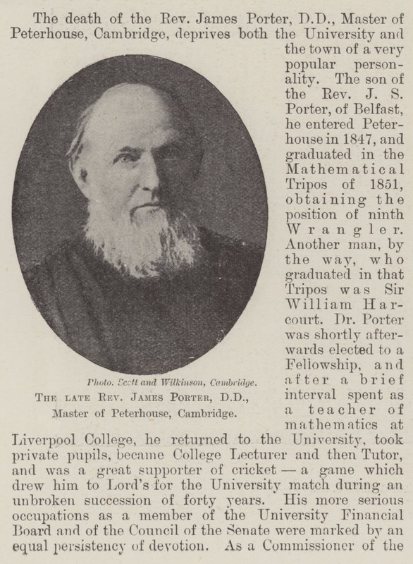 Rahmetli Muhterem James Porter, DD, Peterhouse, Cambridge Ustası by English Photographer