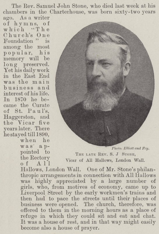 Rahmetli Muhterem SJ Stone, All Hallows Papazı, London Wall by English Photographer