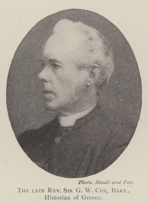 Rahmetli Muhterem Sir GW Cox, Baronet, Yunanistan Tarihçisi by English Photographer