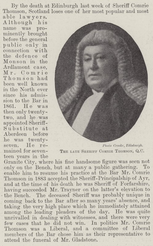 Merhum Şerif Comrie Thomson, QC by English Photographer