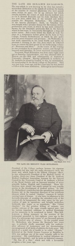 Merhum Sir Benjamin Ward Richardson by English Photographer