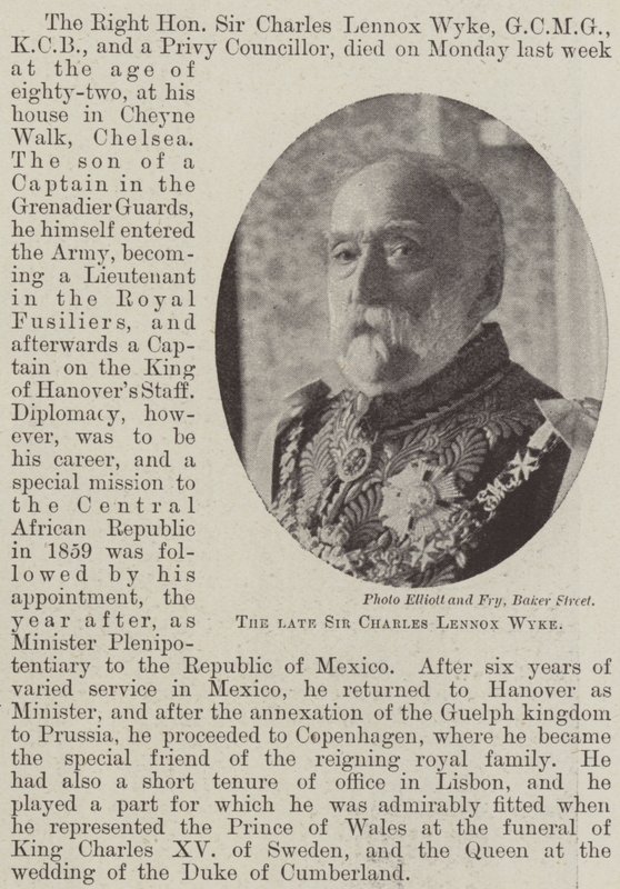 Merhum Sir Charles Lennox Wyke by English Photographer