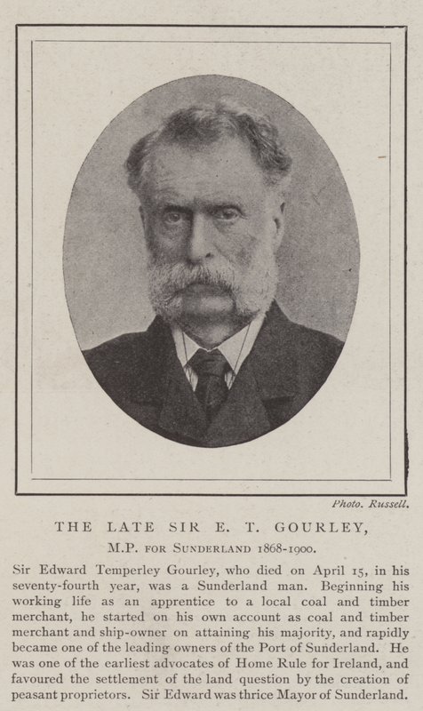 Merhum Sir ET Gourley, Sunderland 1868-1900 Milletvekili by English Photographer