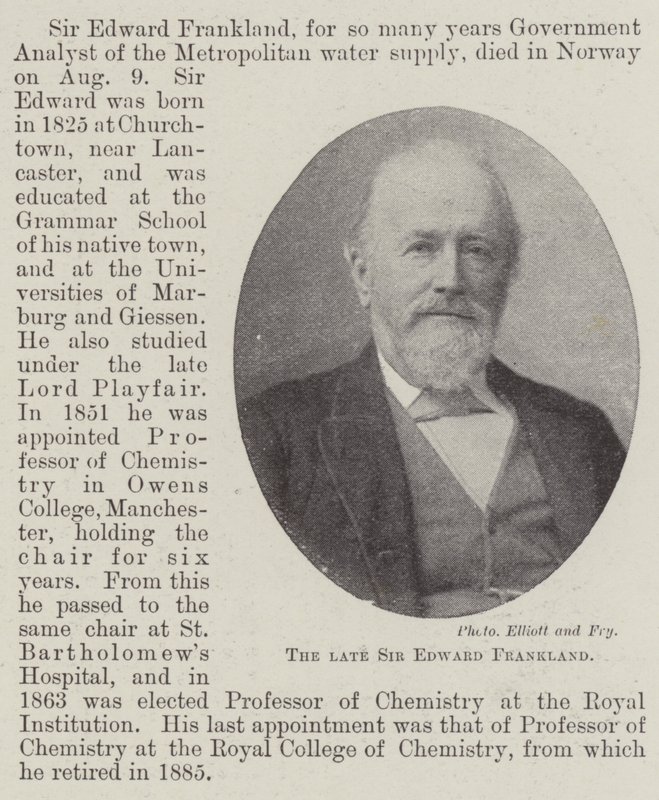 Merhum Sir Edward Frankland by English Photographer