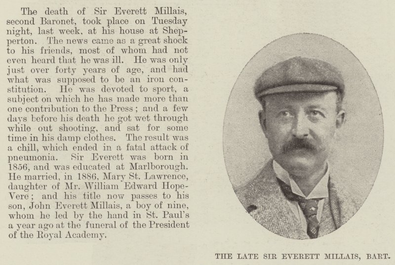 Merhum Sir Everett Millais, Baronet by English Photographer