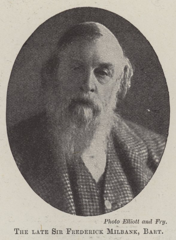 Merhum Sir Frederick Milbank, Baronet by English Photographer