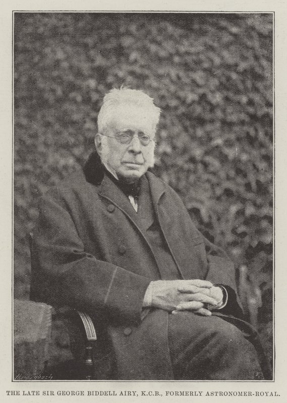 Merhum Sir George Biddell Airy, KCB, eskiden Astronom-Royal by English Photographer