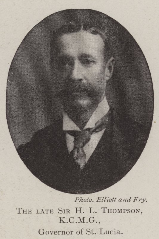 Merhum Sir HL Thompson, KCMG, St Lucia Valisi by English Photographer