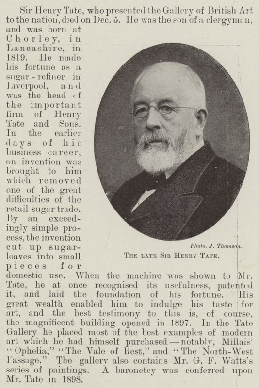 Merhum Sir Henry Tate by English Photographer
