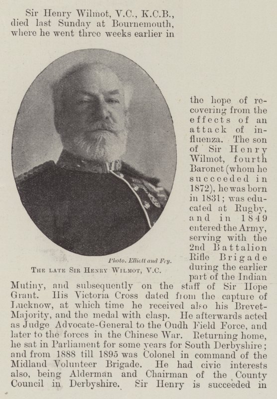 Merhum Sir Henry Wilmot, VC by English Photographer