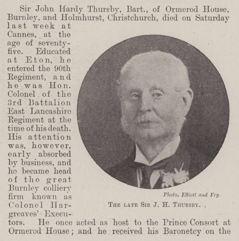 Merhum Sir JH Thursby by English Photographer