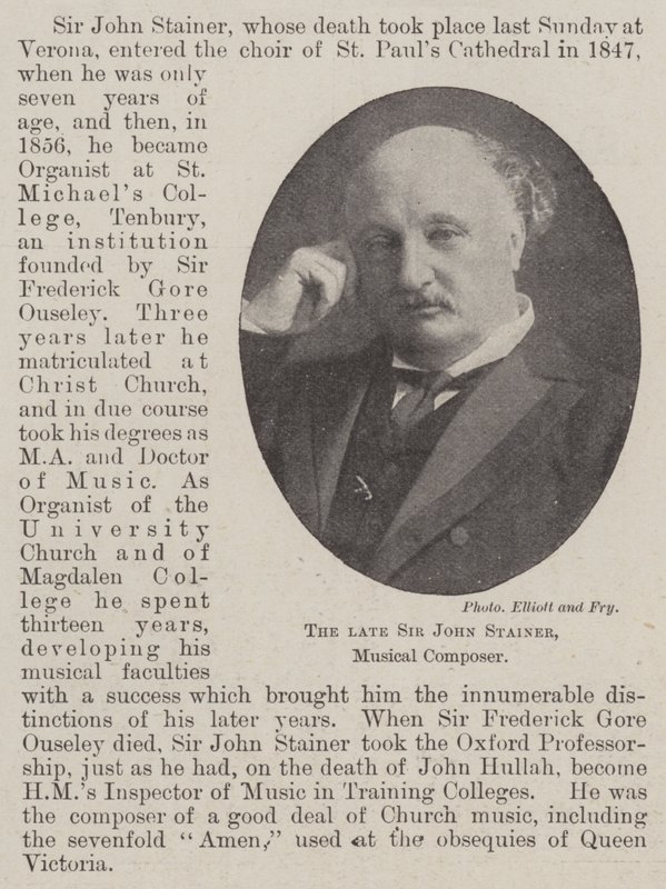 Merhum Sir John Stainer, Müzik Bestecisi by English Photographer