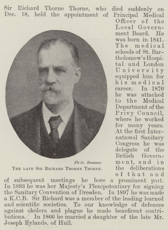 Merhum Sir Richard Thorne Thorne by English Photographer