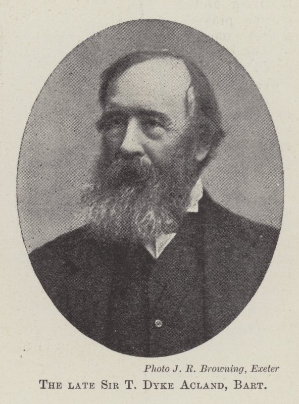 Merhum Sir T Dyke Acland, Baronet by English Photographer