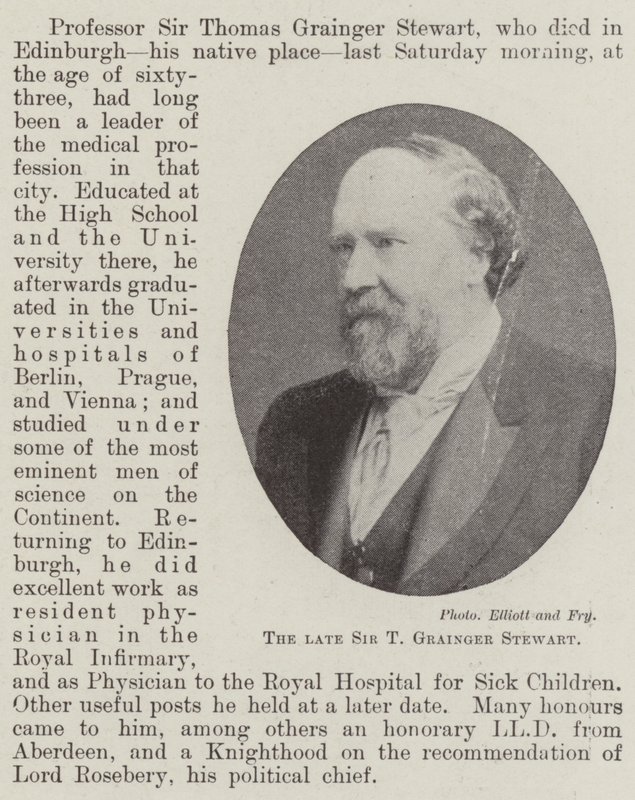 Merhum Sir T Grainger Stewart by English Photographer