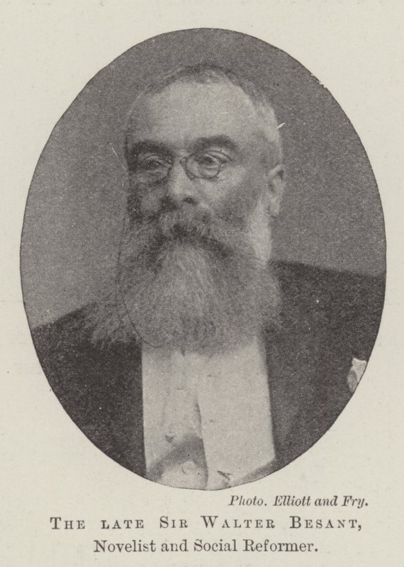 Merhum Sir Walter Besant, Romancı ve Sosyal Reformcu by English Photographer