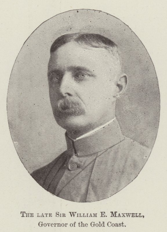 Merhum Sir William E Maxwell, Gold Coast Valisi by English Photographer