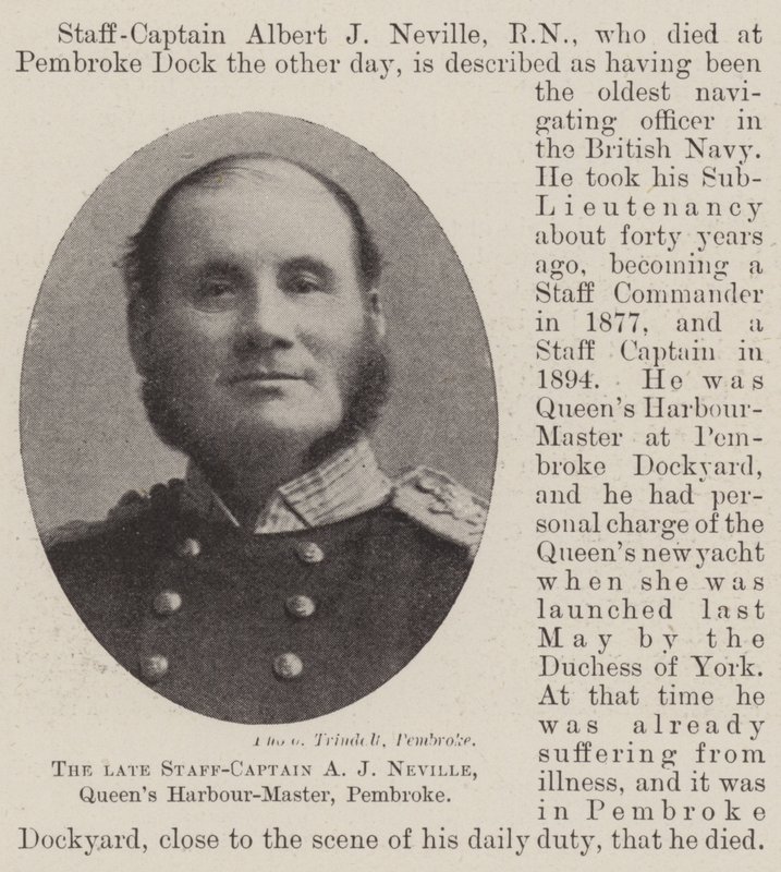 Rahmetli Personel-Kaptan AJ Neville, Queens Harbour-Master, Pembroke by English Photographer