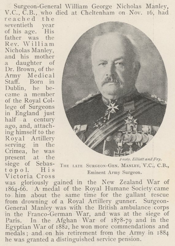 Merhum Cerrah General Manley, VC, CB, Seçkin Ordu Cerrahı by English Photographer