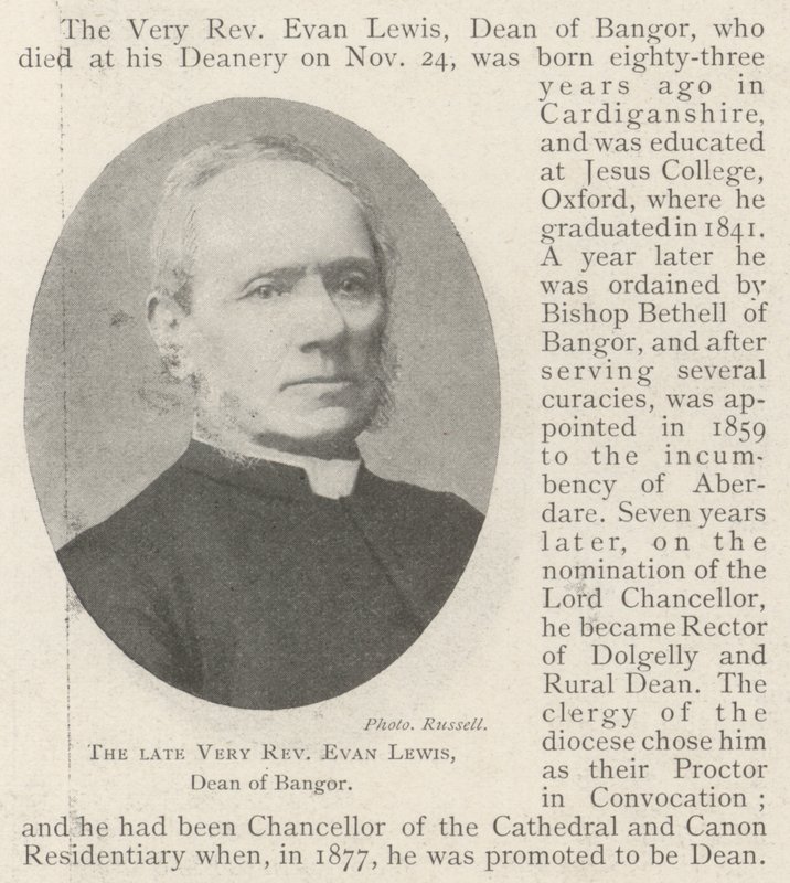 Rahmetli Muhterem Evan Lewis, Bangor Dekanı by English Photographer