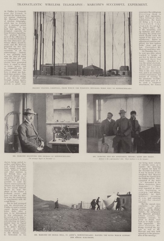 Transatlantik Telsiz Telgraf, Marconis Başarılı Deneyi by English Photographer