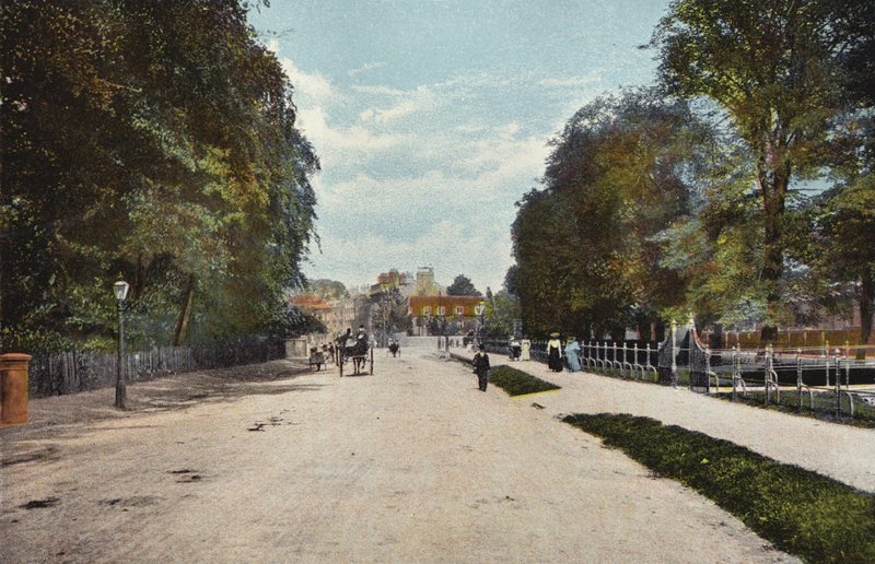 Trumpington Yolu ve Trumpington Caddesi by English Photographer