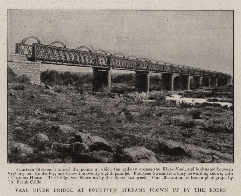 On Dört Derede Vaal Nehri Köprüsü Boers tarafından havaya uçuruldu by English Photographer