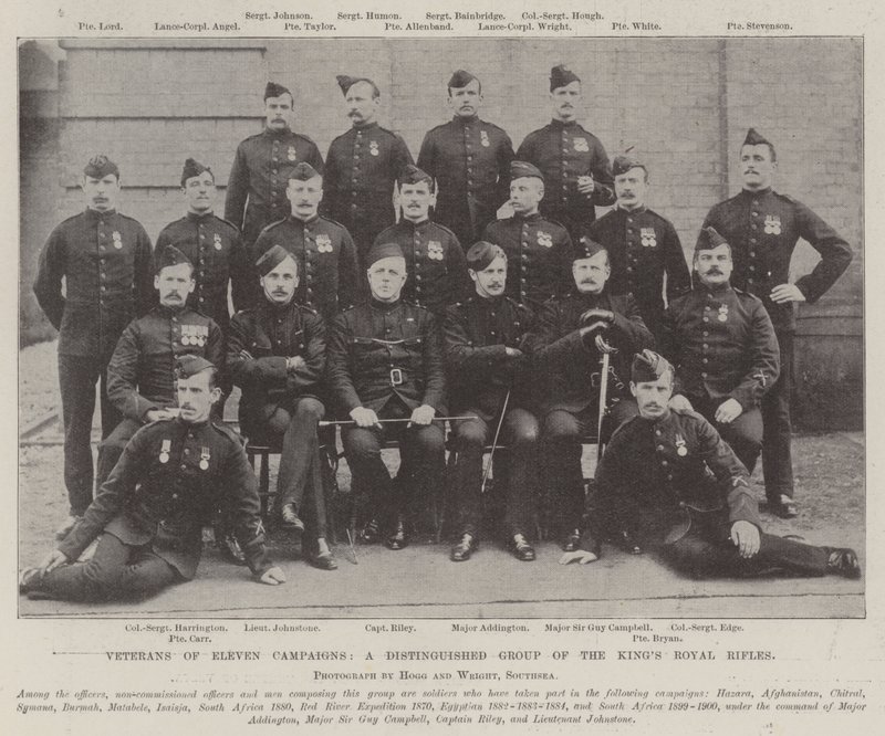 On Bir Seferin Gazileri, Kings Royal Rifles